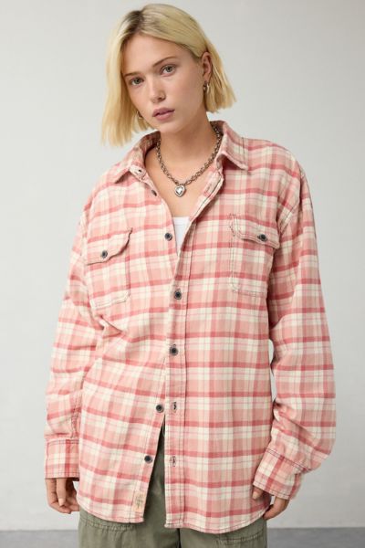 ReMADE By UO Bleached Button-Down Shirt