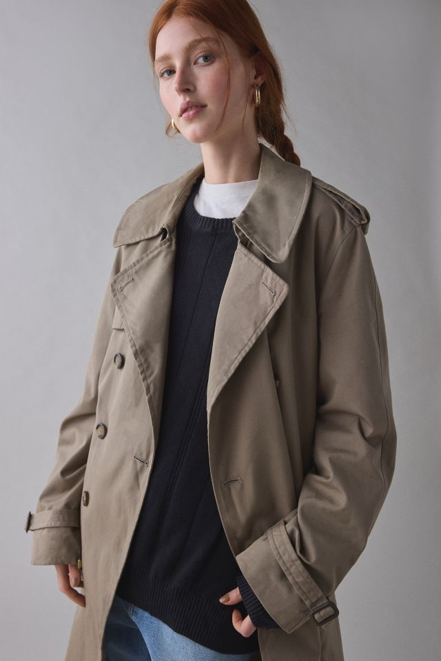 Vintage By UO Long Trench Coat #4