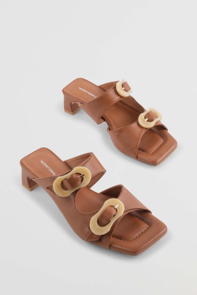 Intentionally Blank Nora Square Toe Heeled Sandal #1