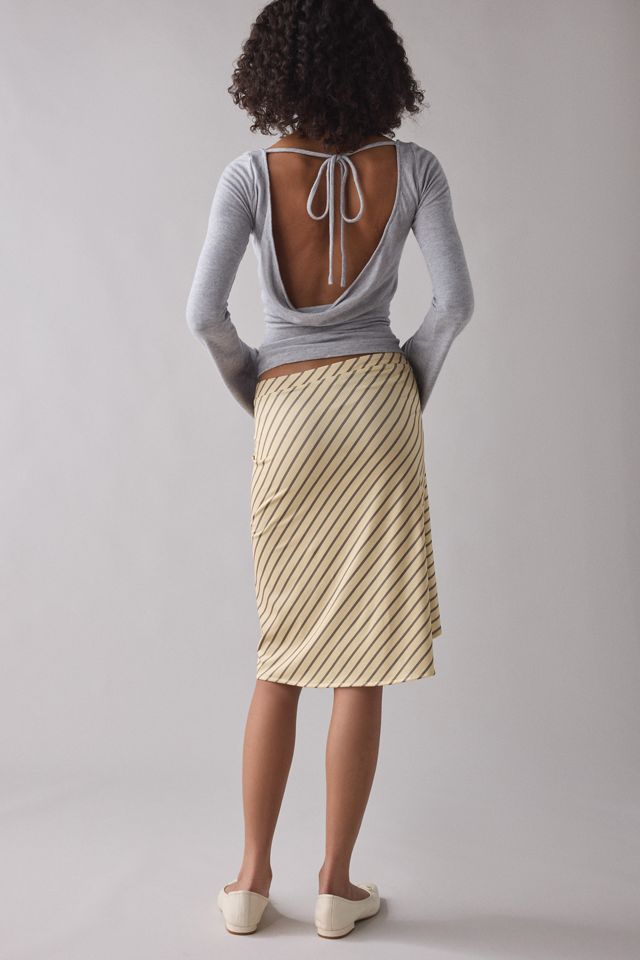 Motel Esmeray Asymmetric Ruffle Low-Rise Knee Length Skirt #2