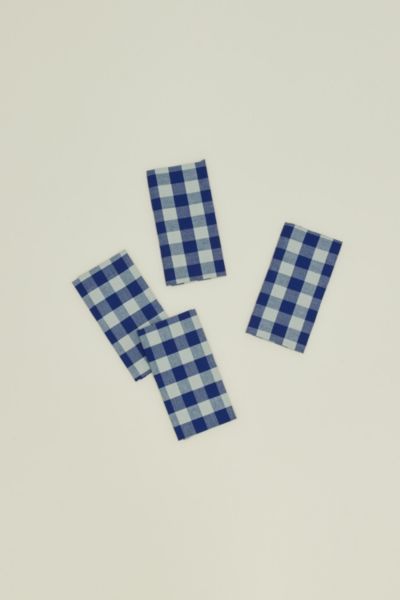HAWKINS NEW YORK ESSENTIAL GINGHAM DINNER NAPKINS IN SKY/BLUE AT URBAN OUTFITTERS 