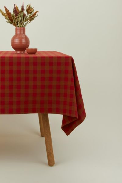 Hawkins New York Essential Gingham Tablecloth In Red/terracotta At Urban Outfitters