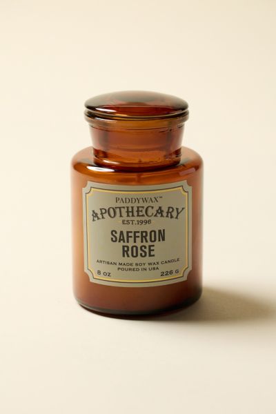 Paddywax Apothecary 8 oz Scented Candle In Saffron Rose At Urban Outfitters