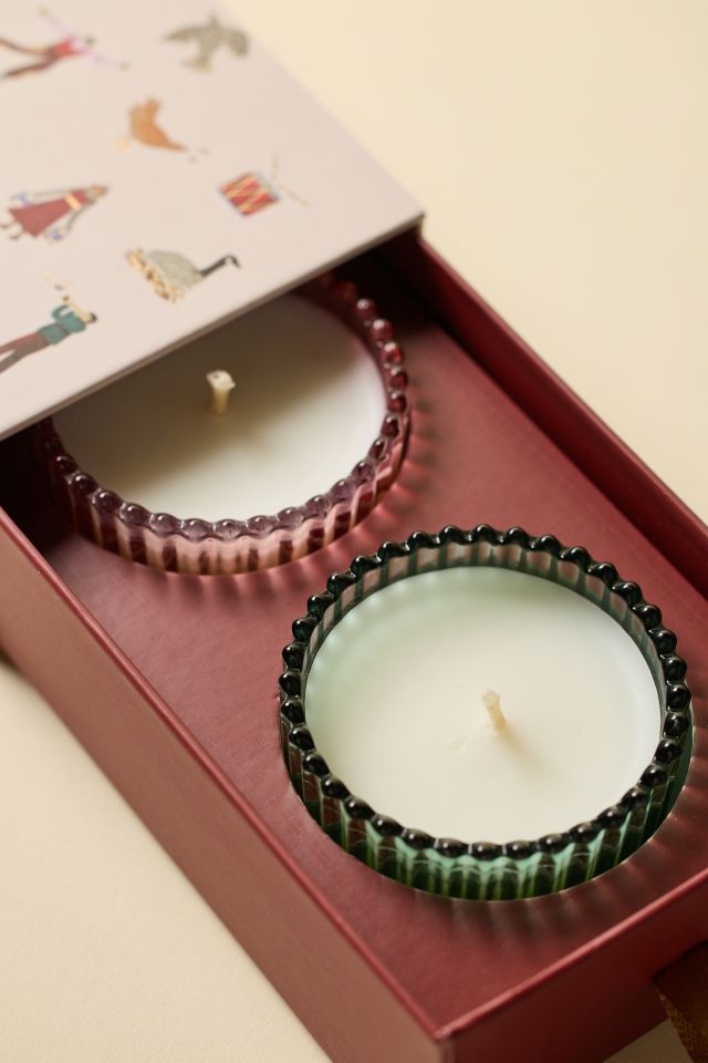 Paddywax Glass Holiday 2 oz Scented Candle Set #1
