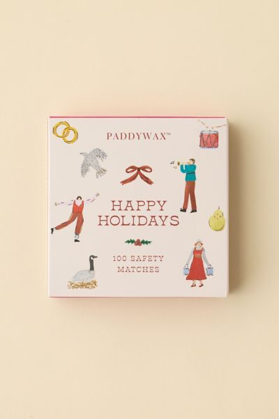 Paddywax Jumbo Holiday Safety Match Set In Assorted At Urban Outfitters In Multi