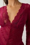 Kimchi Blue Irene Sheer Lace Ruffle Bell Sleeve Top