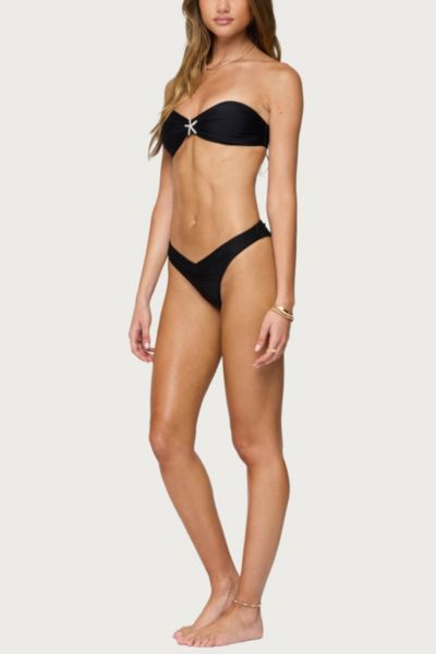 Edikted Starfish Bandeau Bikini Top In Black, Women's At Urban Outfitters