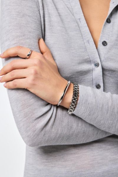 Ana Luisa Ora Watch Strap Bracelet In Silver, Women's At Urban Outfitters