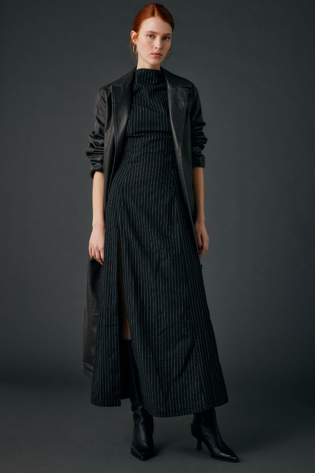 Daisy Street Avalon Pinstripe High Neck Maxi Dress #3