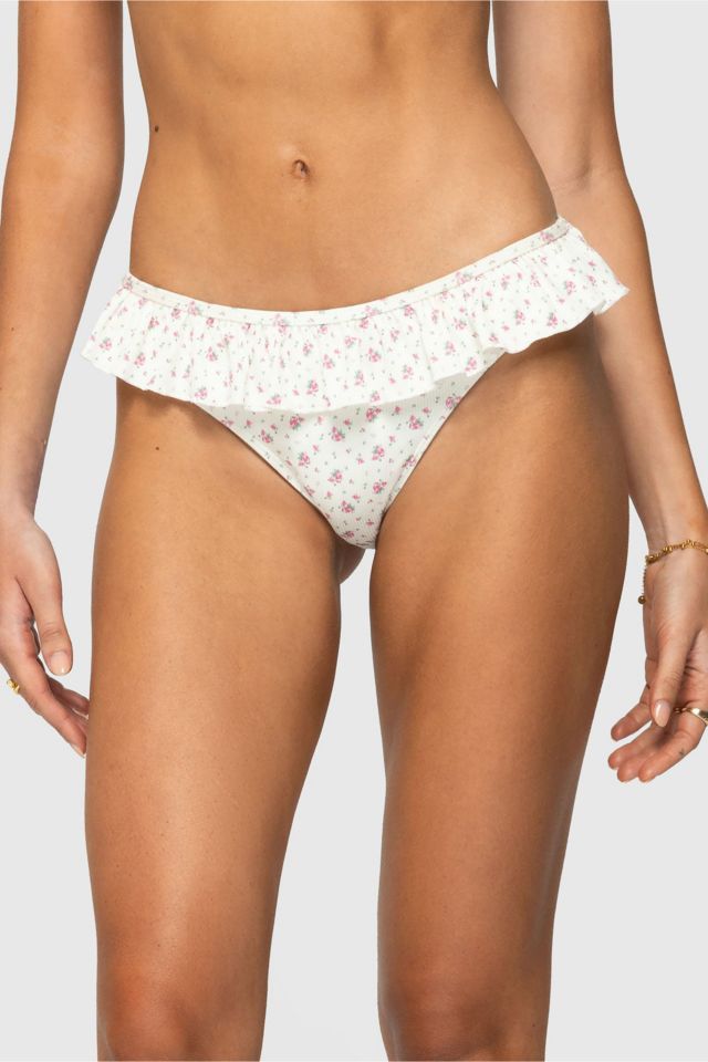 Edikted Amelia Ruffled Bikini Bottom #1