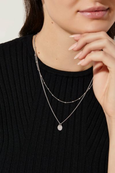 Ana Luisa Willow Coin Necklace Set In Silver, Women's At Urban Outfitters