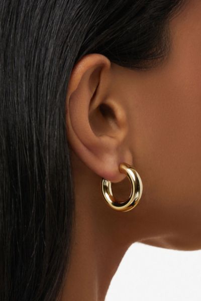 Ana Luisa Tia Mini Hoop Earrings In Gold, Women's At Urban Outfitters