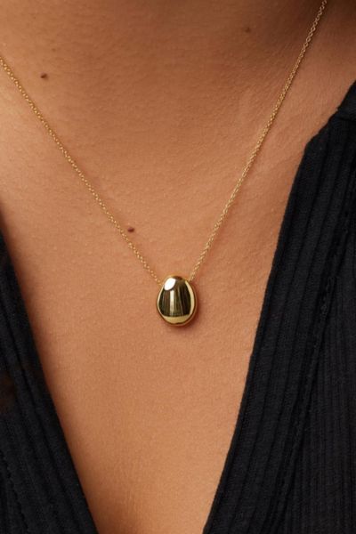 Ana Luisa Pebble Mini Pendant Necklace In Gold, Women's At Urban Outfitters