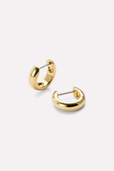 Ana Luisa Giulia Bold Huggie Hoops In Gold, Women's At Urban Outfitters