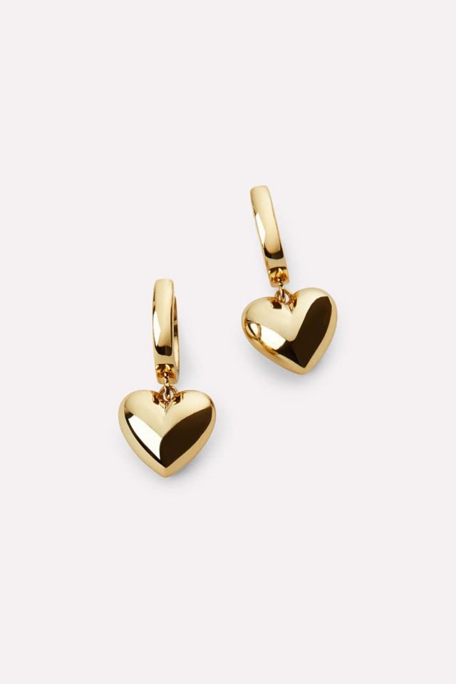 Ana Luisa Jessica Puffed Heart Hoops #1