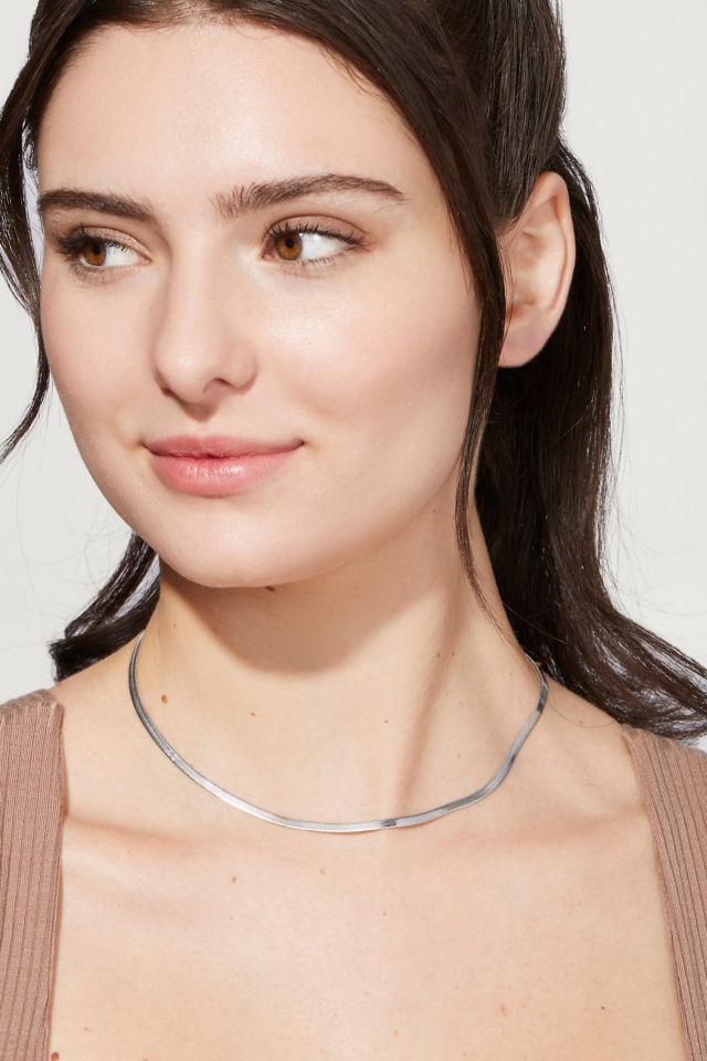 Ana Luisa Ina Herringbone Chain Necklace #2