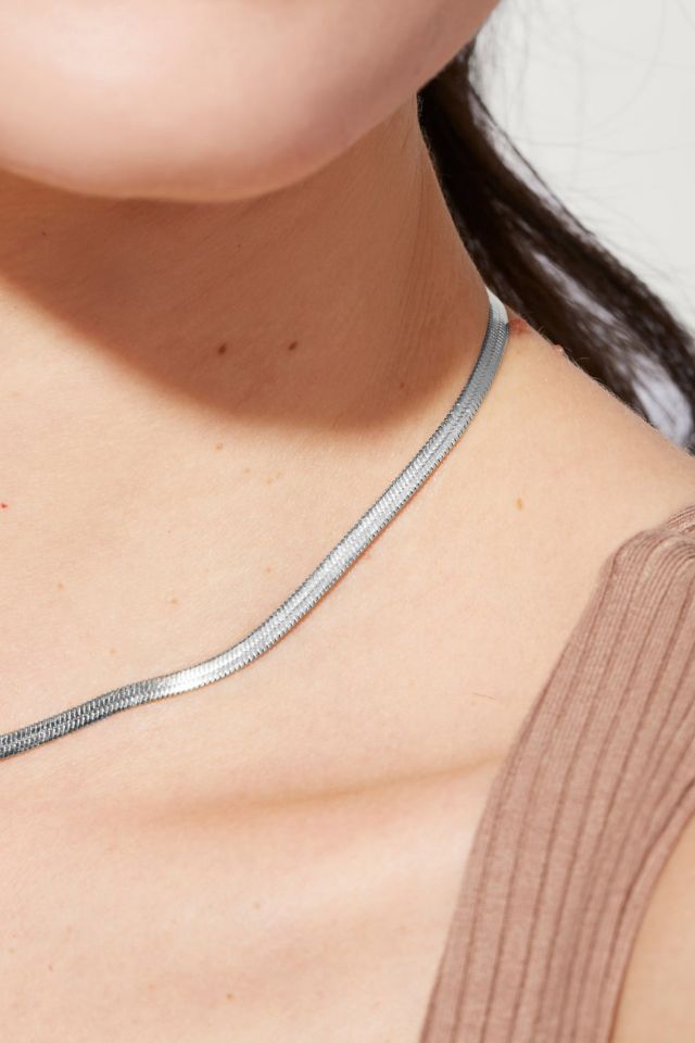Ana Luisa Ina Herringbone Chain Necklace #3