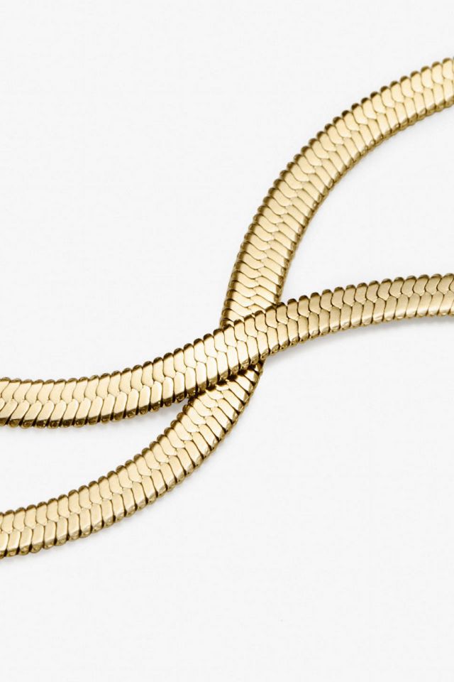 Ana Luisa Ina Herringbone Chain Necklace #2