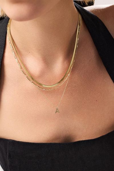 Ana Luisa Ina Herringbone Chain Necklace