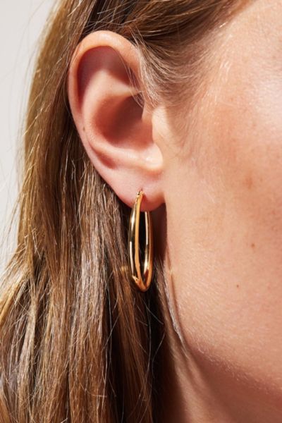 Ana Luisa Cuidado Hoop Earrings In Gold, Women's At Urban Outfitters