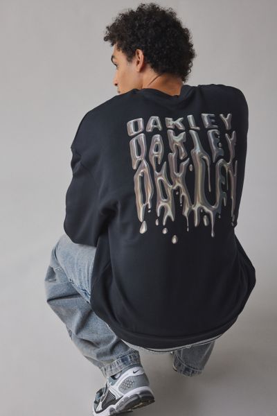 Oakley Stacked Metal Logo Graphic Crew Neck Sweatshirt