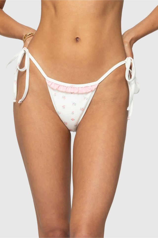 Edikted Ira Floral String Bikini Bottom #3