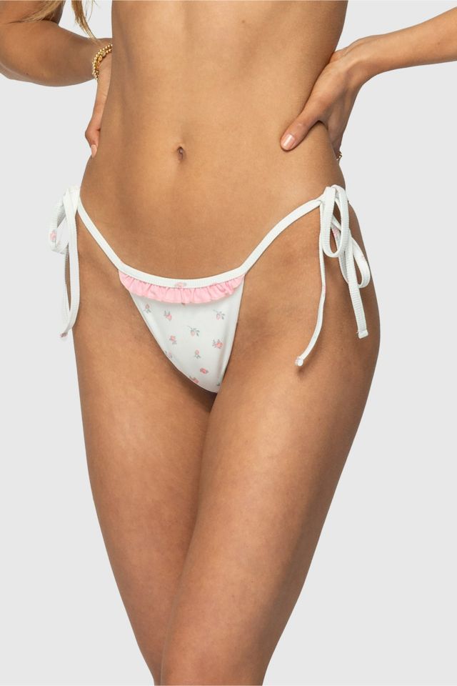 Edikted Ira Floral String Bikini Bottom #2