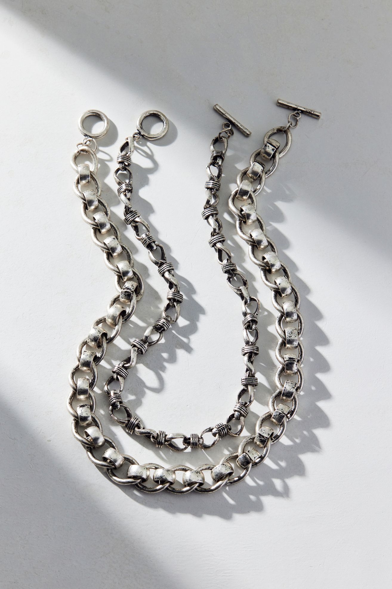 Avery Chunky Chain Layering Necklace Set