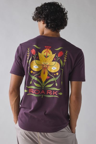 Roark X Tomas Graphic Tee In Purple, Men's At Urban Outfitters In Burgundy