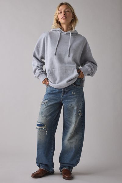 BDG Logan Deconstructed Buckle Baggy Barrel Jean Product Page