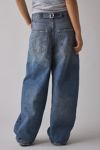 BDG Logan Deconstructed Buckle Baggy Barrel Jean