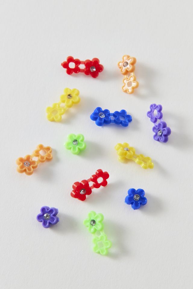 Vintage By UO Mini Pastel Flower Hair Clips #1