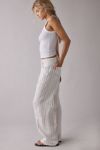 BDG Kayla Pinstripe Linen Low-Rise Pant