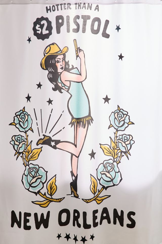 The Whiskey Ginger  New Orleans Louisiana Cowgirl Shower Curtain #3