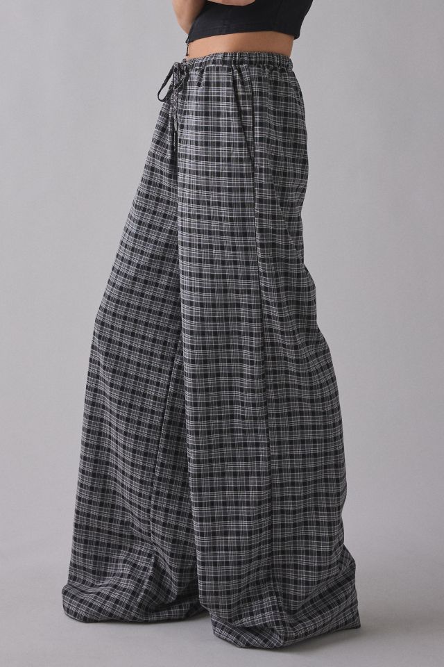 Daisy Street Lore Check Low-Rise Wide Leg Pant #3