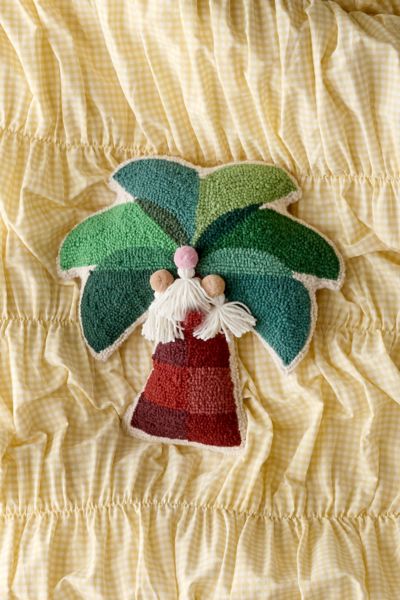 Jungalow By Justina Blakeney Palmita Pom Tassels Hook Throw Pillow In Green At Urban Outfitters