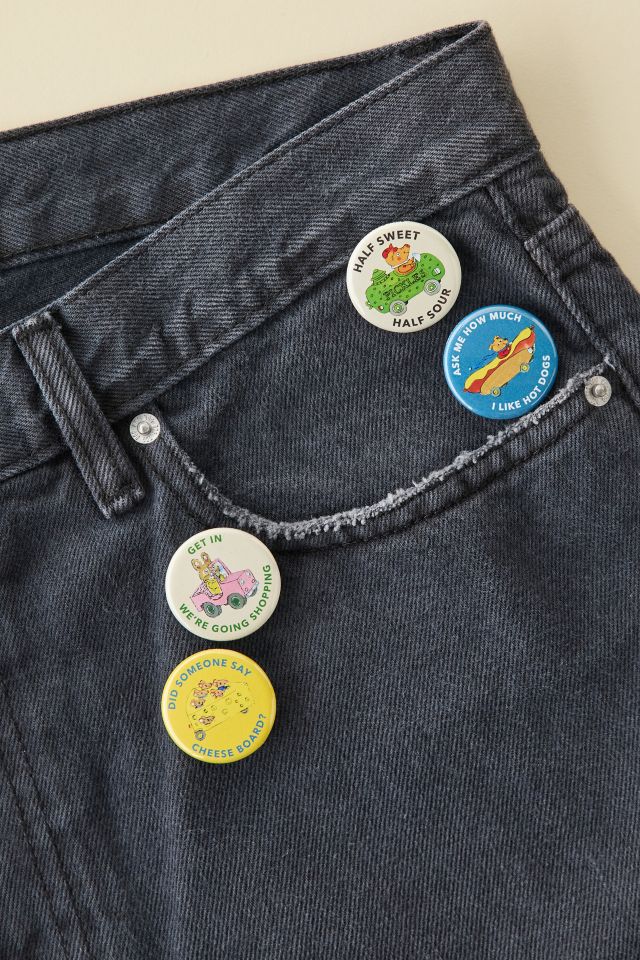Three Potato Four X Richard Scarry Cars & Trucks #1 Button Pin Set #1