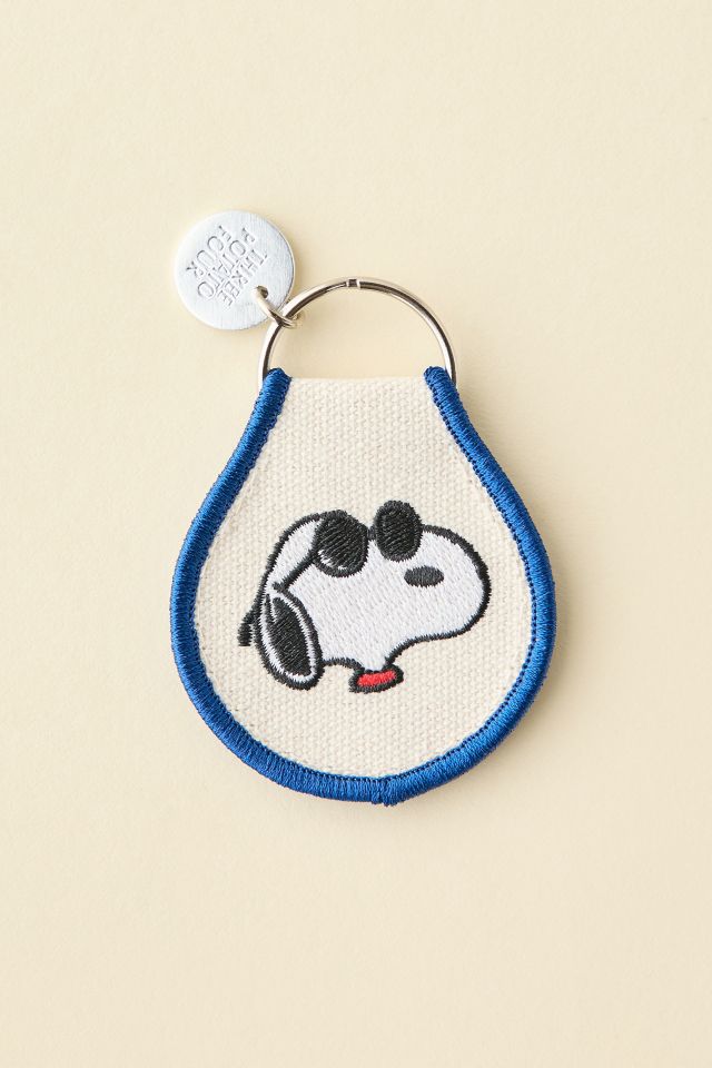 Three Potato Four X Peanuts Snoopy Joe Cool Patch Embroidered Keychain #1