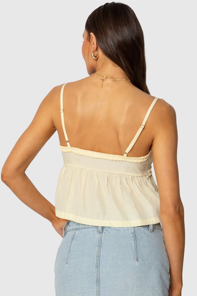 Edikted Loula Tie Front Tank Top #3