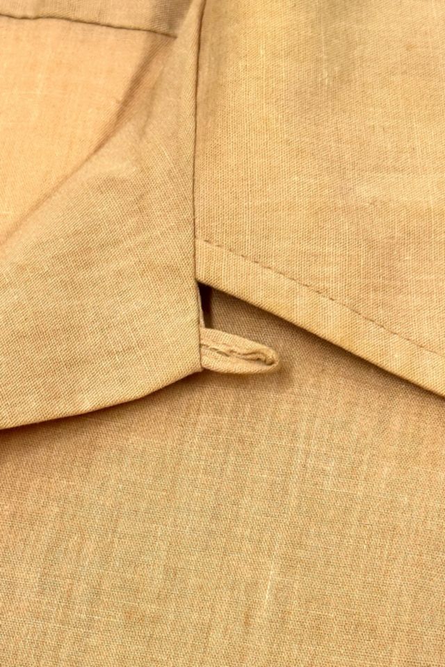 Vintage Sears Wool 1960s Shirt Size 16.5 Large Blue Button