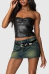 Edikted Riviere Washed Denim Mini Skirt