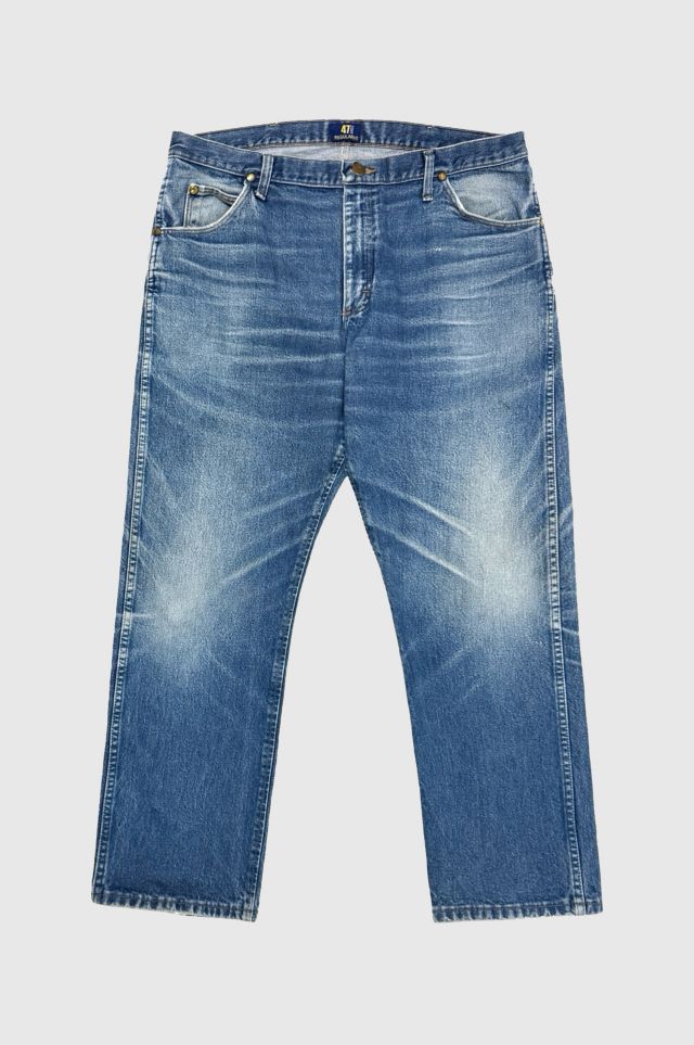 Vintage 2000's Wrangler 47Mwz Perfect Wash Faded Cowboy Jeans