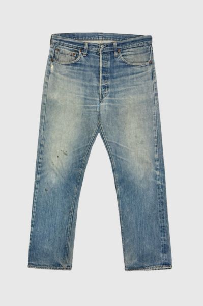 Vintage 1980's Levi’s® 501 Redline Selvedge Perfect Wash Faded Denim Jeans