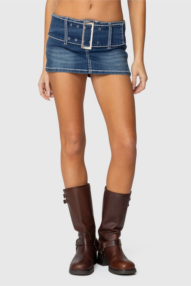 Edikted Payson Wide Belted Mini Skort #1