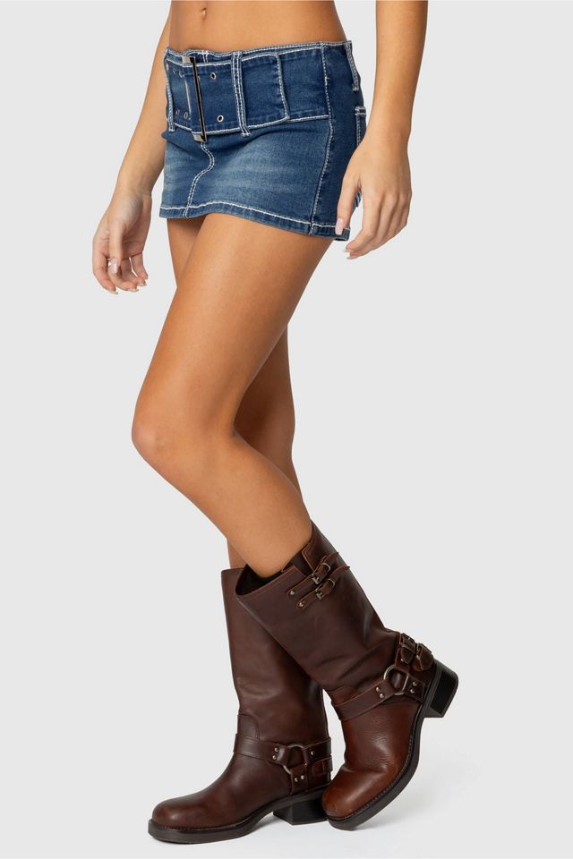 Edikted Payson Wide Belted Mini Skort #3