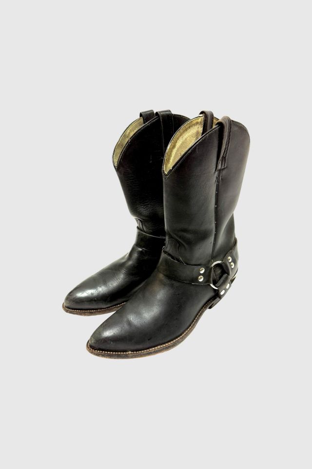 Vintage 1990's Cowtown Harness Motorcycle Cowboy Boots #1