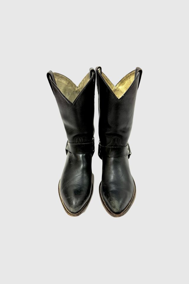 Vintage 1990's Cowtown Harness Motorcycle Cowboy Boots #2