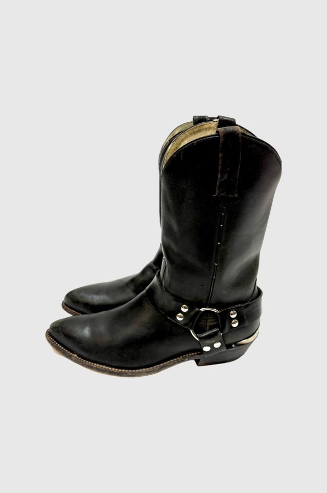 Vintage 1990's Cowtown Harness Motorcycle Cowboy Boots
