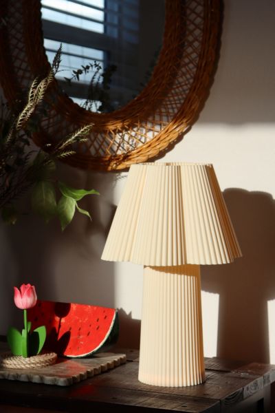 Sofiest Designs Ribbed Table Lamp In Peach At Urban Outfitters