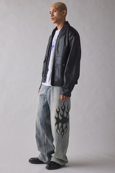BDG Nitro Rave Flame Baggy Fit Jean